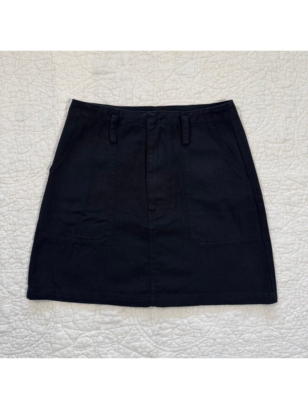 Francesca's Harper Heritage Black Denim Mini Skirts size small